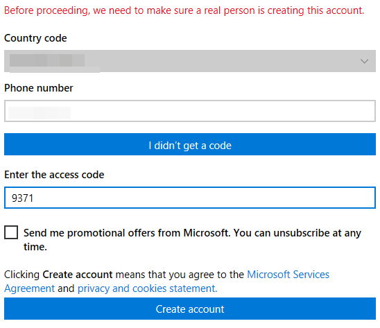 how do i change my phone number for microsoft outlook account
